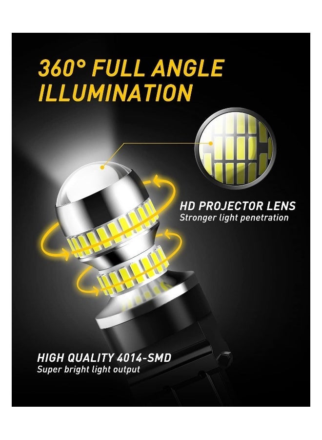 MUNTAQI Led Tail Lights Bulb, 2Pcs T20 7440 7443 High Brightness Reverse Light Bulb Tail Light Running Light Brake Light, 400% Brightness. Enhance Your Car/RV/Trailer/Camper's Visibility - Image 2