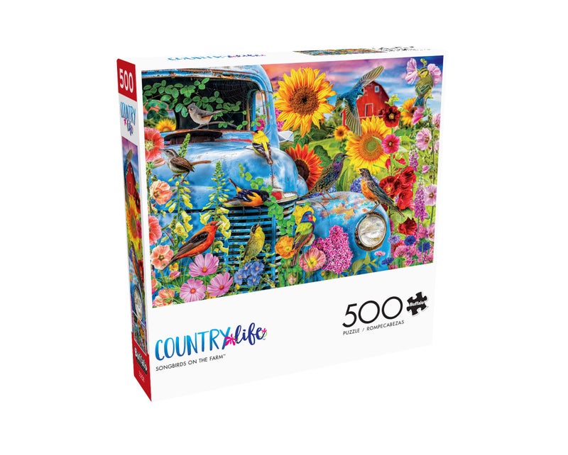 Buffalo Games - Lars Stewart - Songbirds on the Farm - 500 Piece Jigsaw Puzzle For Adults -Challenging Puzzle Perfect for Game Nights - Finished Size is 21.25 x 15.00 - Image 3