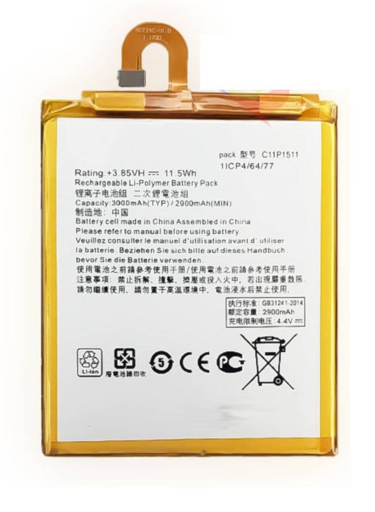 GENNEXT Replacement Battery For ASUS C11P1511/Zenfone 4 Selfie/ZD553KL/ZB553KL/X00LD/X00LDB Built-in Battery High Quality - Image 1