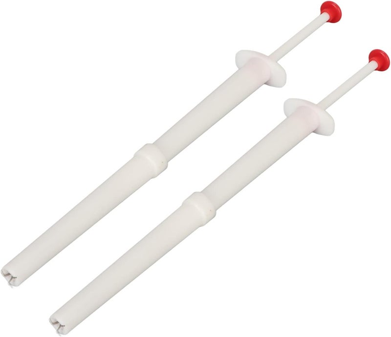 Miskall Pickle Picker, Practical Tool Stainless Steel Plastic Pickle Fork Lightweight 2pcs for Olives for Fruits - Image 2