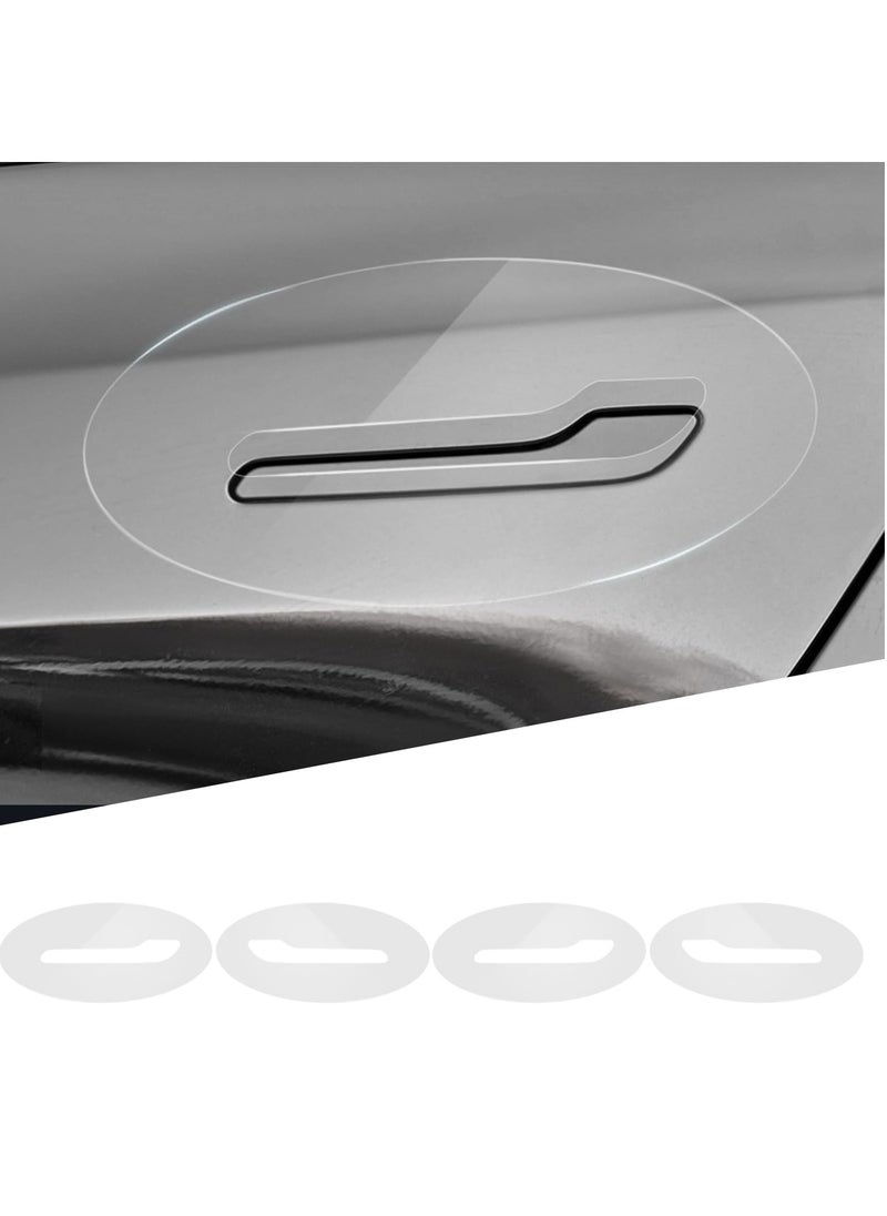 Excefore Auto Door Handle Protective Film Car Door Handle Scratch Protection Cover Guard Film Stickers Waterproof TPU Vehicle Handle Stickers Compatible with Tesla Model Y Model 3  - Image 1