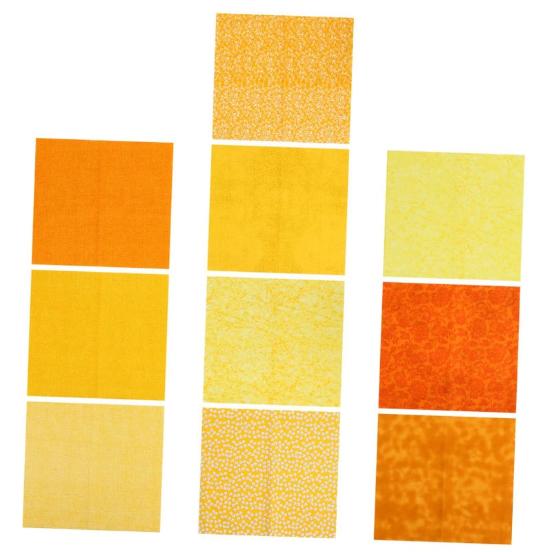 Cotton Canvas Quilting Fabric Blocks 10pcs 22x25cm Sewing Material Set - Image 2