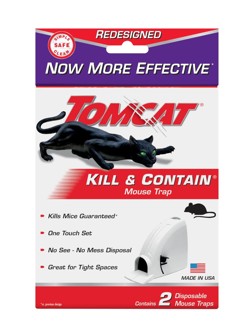 Tomcat Kill & Contain Mouse Trap, Never See a Dead Rodent Again, 2 Traps - Image 4