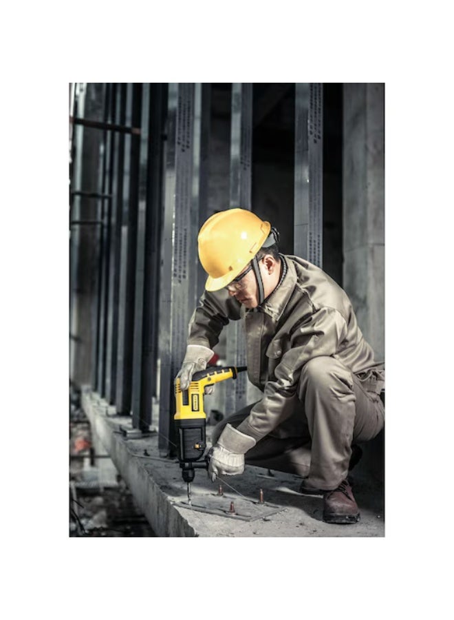 ستانلي مثقاب مطرقي دوار 800 واط 26 مم SDS-Plus - 3 أوضاع (حفر / حفر مطرقي / إزميل)، سرعة متغيرة، قابض حماية من الحمل الزائد، يشمل ظرف تثبيت، قضيب عمق وصندوق أدوات (SHR263KC-B5). - Image 2