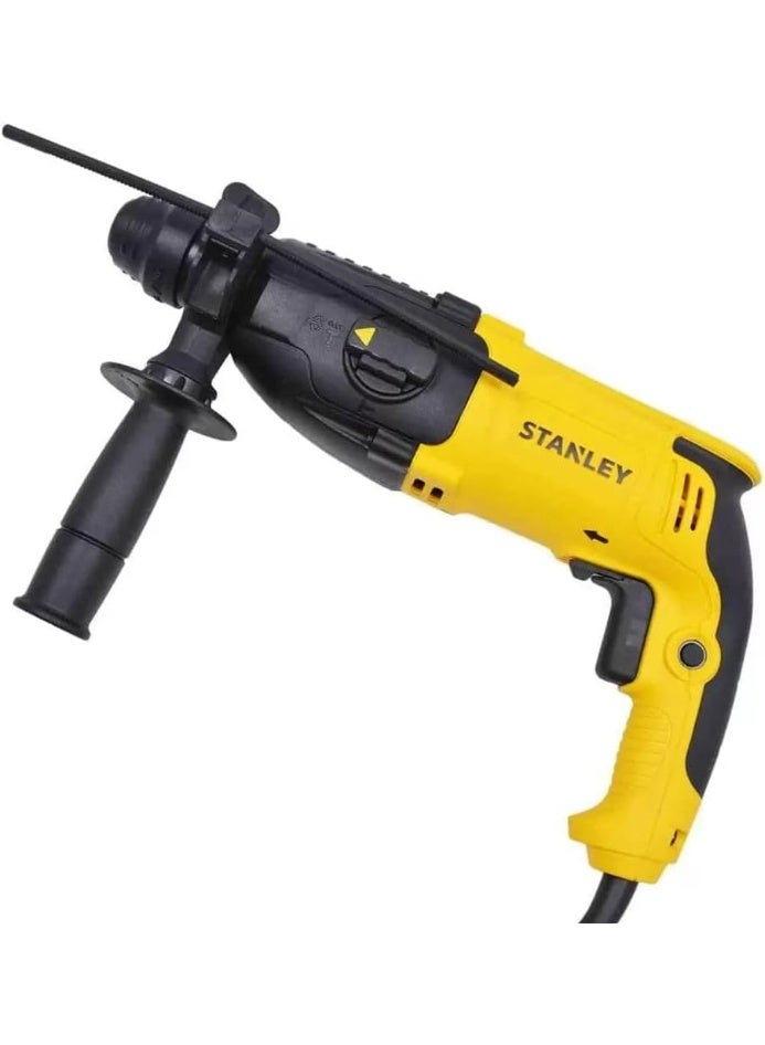 ستانلي مثقاب مطرقي دوار 800 واط 26 مم SDS-Plus - 3 أوضاع (حفر / حفر مطرقي / إزميل)، سرعة متغيرة، قابض حماية من الحمل الزائد، يشمل ظرف تثبيت، قضيب عمق وصندوق أدوات (SHR263KC-B5). - Image 1
