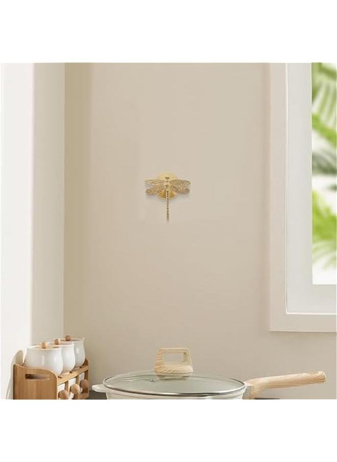 Generic - Dragonfly Coat Hooks, Wall Hooks for Hanging Gold Hooks Solid Brass Decorative Towel Hooks Coat Hooks Wall Mounted Key Hooks for Wall - Image 1