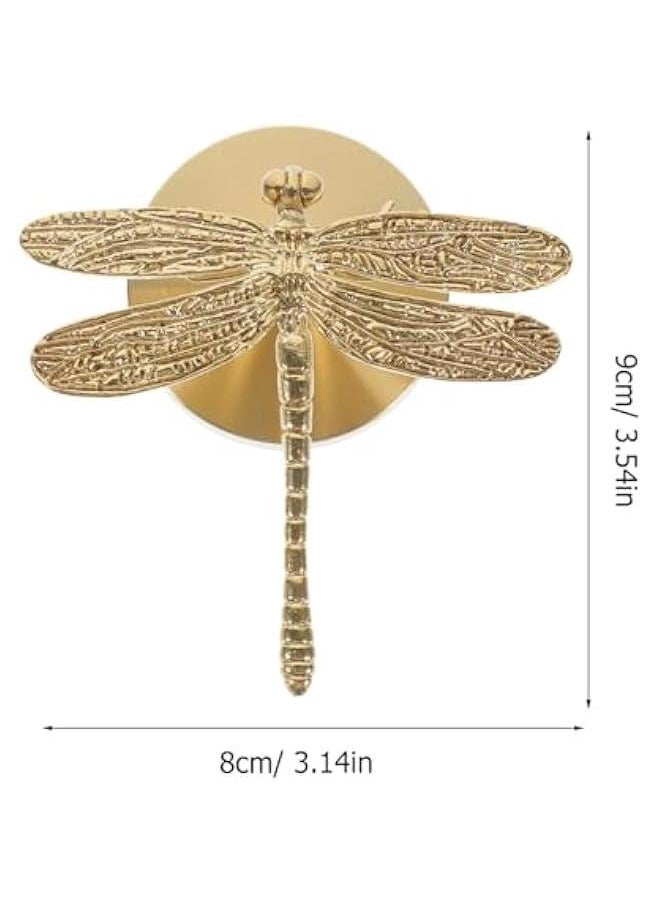 Generic - Dragonfly Coat Hooks, Wall Hooks for Hanging Gold Hooks Solid Brass Decorative Towel Hooks Coat Hooks Wall Mounted Key Hooks for Wall - Image 1