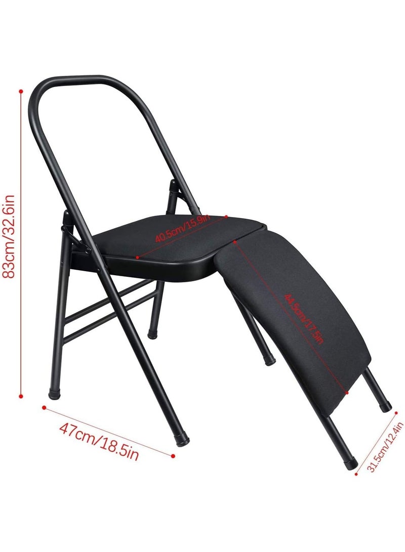 ULTIMAX Yoga Folding Chair with Lumbar Back Support - Image 2