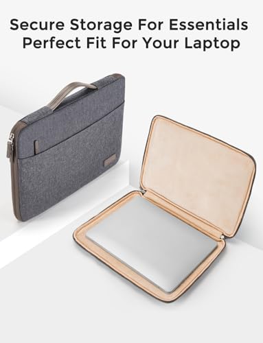 DOMISO 15.6 inch Laptop Case Sleeve Protective Cover Compatible with 16 inch MacBook Pro M4 M3 M2/Pro Max,15.6-16 inch HP Dell ASUS Lenovo Chromebook,Waterproof Computer Cases Bag,Dark Grey - Image 4