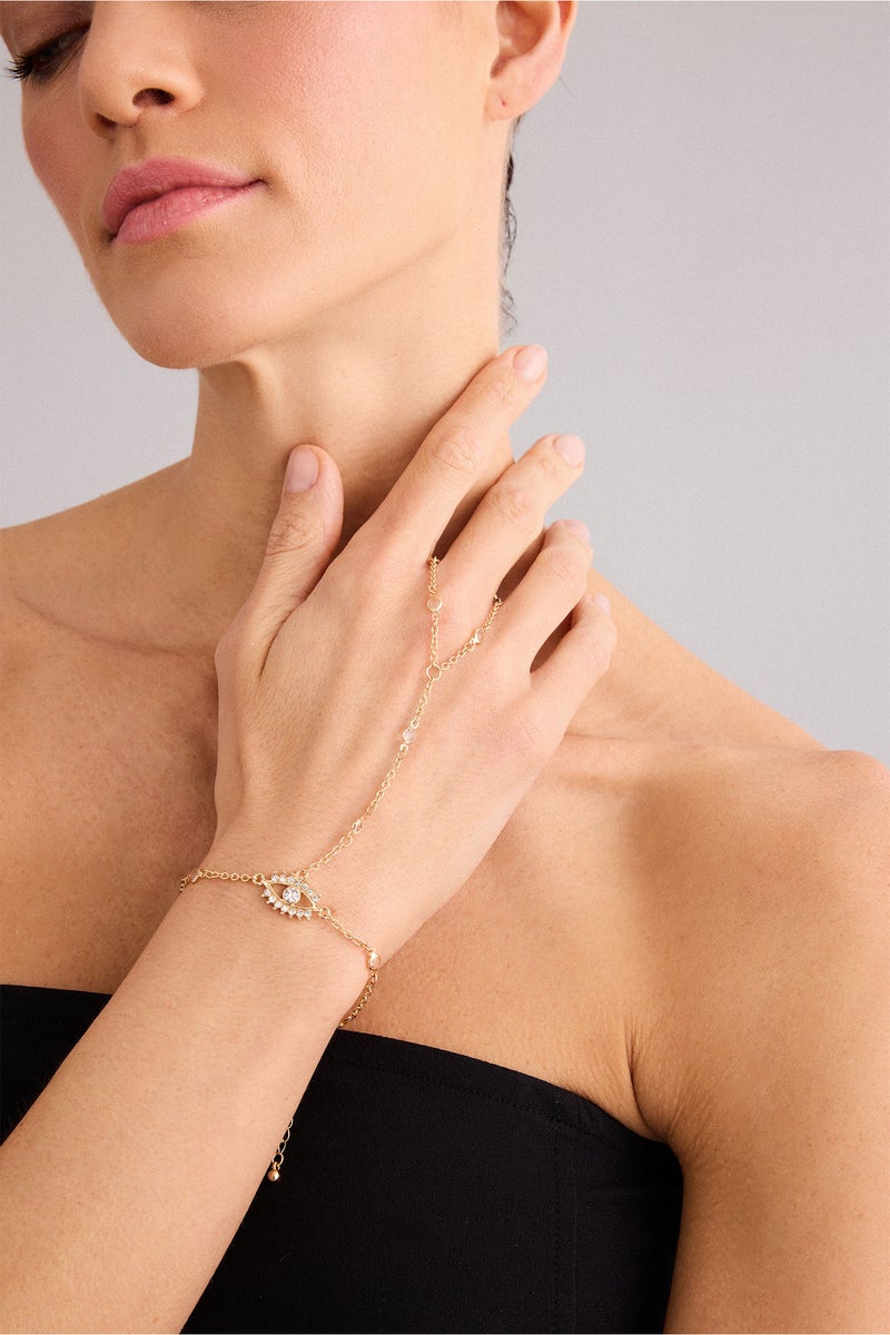 ديفاكتو سلسلة يد كف حريمي بتصميم العين - Image 2