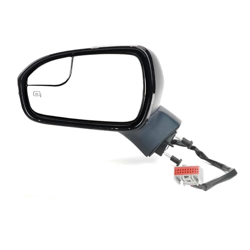 Dexepe Driver Side Mirror Assembly Compatible with Ford Fusion Sedan 2013-2014 S S Hybrid, with Power Heated, Turn Signal, Puddle Light, Blind Spot Mirror Replace ‎DS7Z17683BA (7pin Left Unpainted) - Image 1