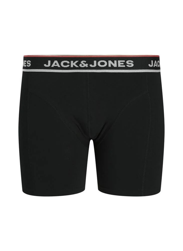 JACK & JONES  3 Pack Logo Band Trunks for Men | Best Price UAE