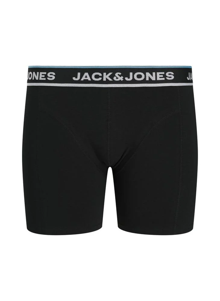 JACK & JONES  3 Pack Logo Band Trunks for Men | Best Price UAE