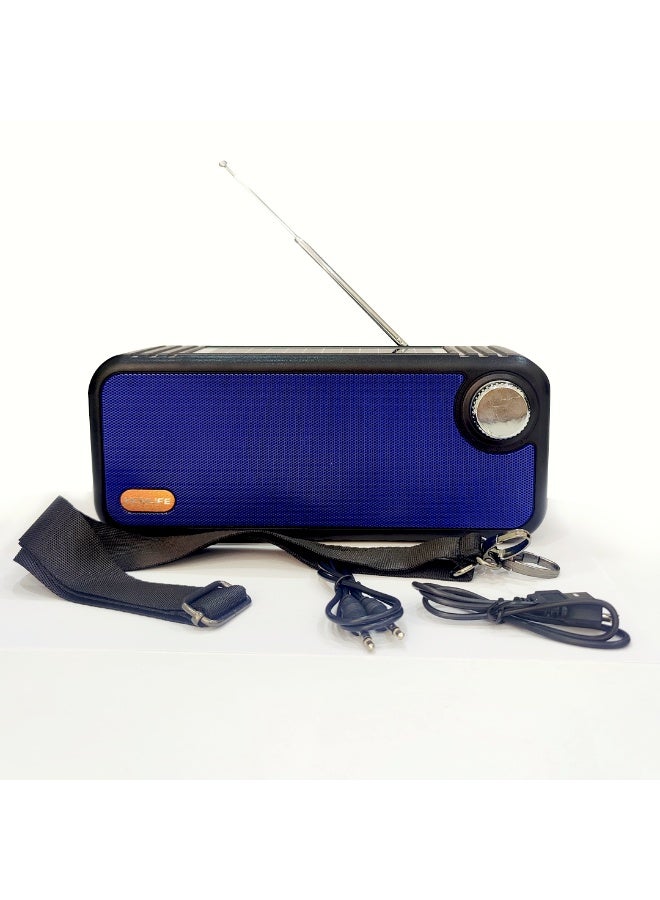 Portable Solar-Powered Bluetooth Radio | Rechargeable Outdoor Speaker with FM Radio and Solar Charging - Image 4