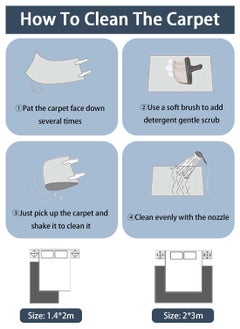 EqiEch Sofa Carpe, Modern Style Living Room Rugs, Non-Slip Sofa Rugs, Washable Living Room Rugs, Various Sizes  - Image 5