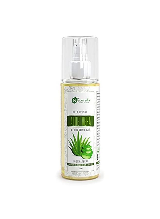 Naturalis Essence Of Nature Aloe Vera Aloe Vera Carrier Oil For Moisturizer & Dark Circles, 200Ml - Image 2