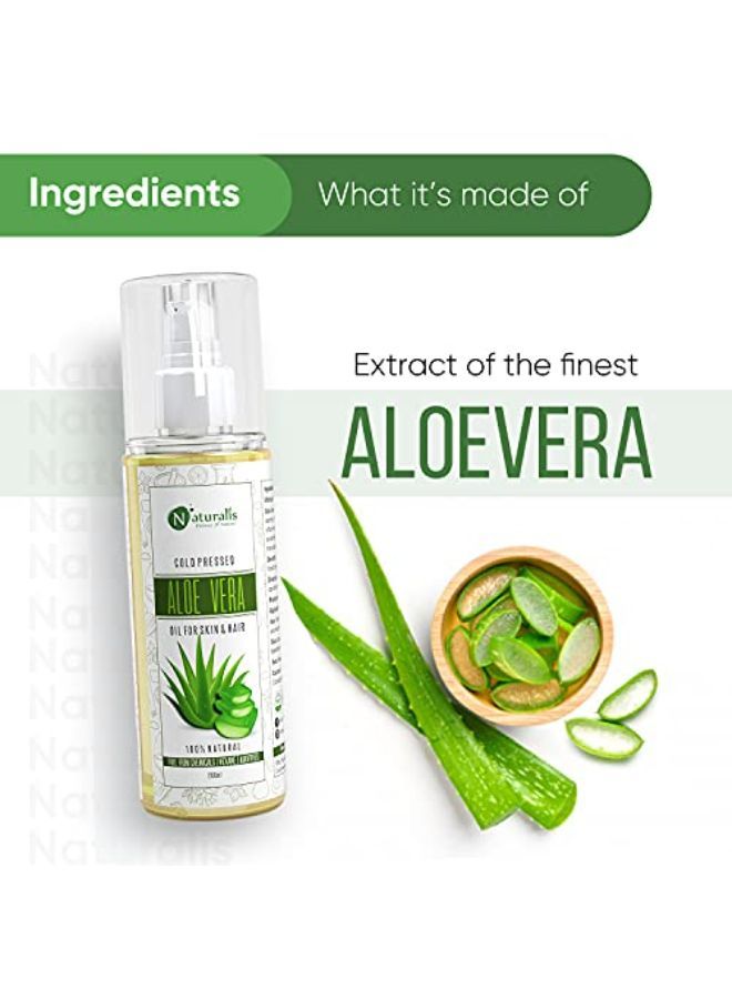 Naturalis Essence Of Nature Aloe Vera Aloe Vera Carrier Oil For Moisturizer & Dark Circles, 200Ml - Image 5