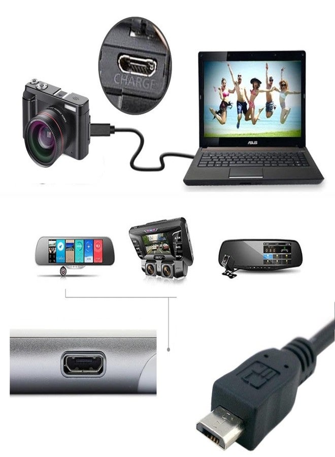 chenyang Micro USB 2.0 Extension Cable,Micro USB 5Pin Male to Female Data Charging Extension Cable for Dash Cam/GPS/Camera 4.92FT/1.5M - Image 2