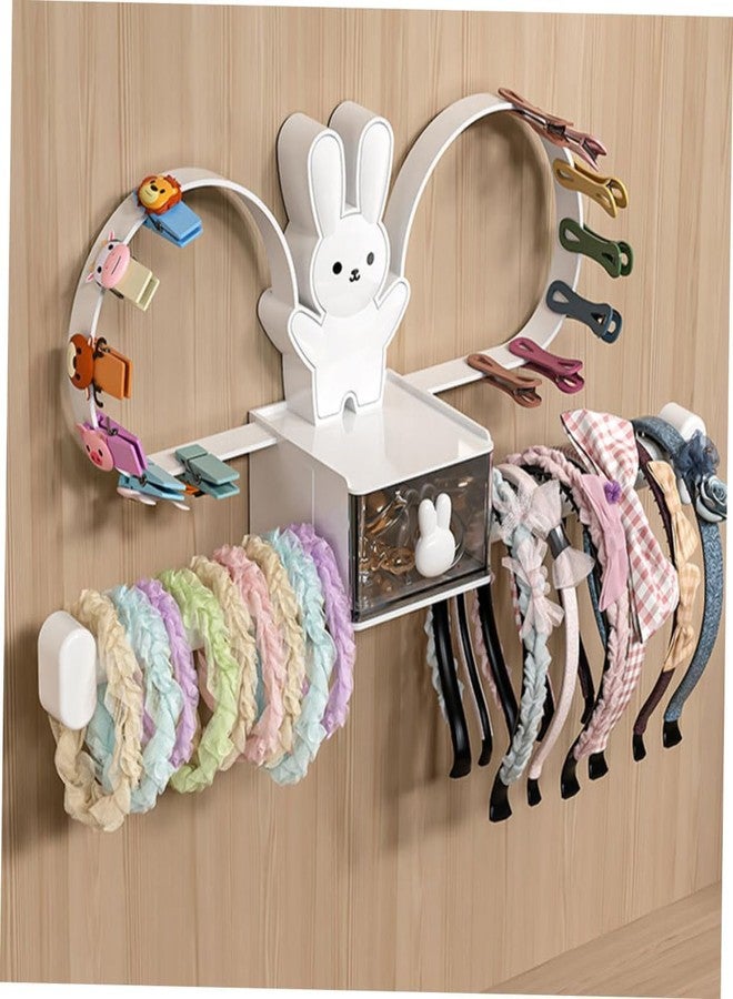 Apexx Wall Ornament Rack Kids Hairpin Storage Headband Holder Wall Rack Shelf Hair Ribbon Holder Kids Headband Stand Hair Clip Storage Decor Wall - Image 2