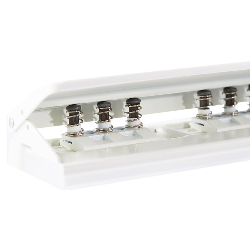 Hole Puncher: White 6-Hole Puncher - Adjustable Spacing For A4/A5/A6/B7 Paper, Non-Slip Base, Chip Drawer, Punches Up To 6 Sheets (80 Gsm) With 5.5mm Holes For Desktop Office Use - Image 4