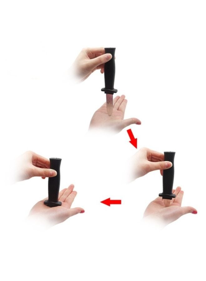 Retractable Knife Disappear Blade Trick Fake Dagger Prank Props Toy  - Image 5