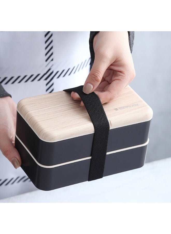 كيلا صندوق غداء بينتو بوكس ممتاز للبالغين مع مقصورات للنساء والرجال، مجموعة من الأواني وعيدان الطعام وحاوية تغميس، صندوق غداء ياباني لطيف للأطفال، قابل للذوبان في الميكروويف - Image 1