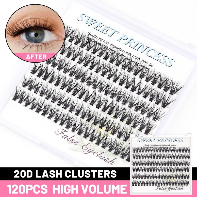 Bodermincer 20 Root Thickness 0.07mm C Curl 3D Individual Eyelashes Extension Soft Black Fake False Eye Lashes Tools (10mm) - Image 2