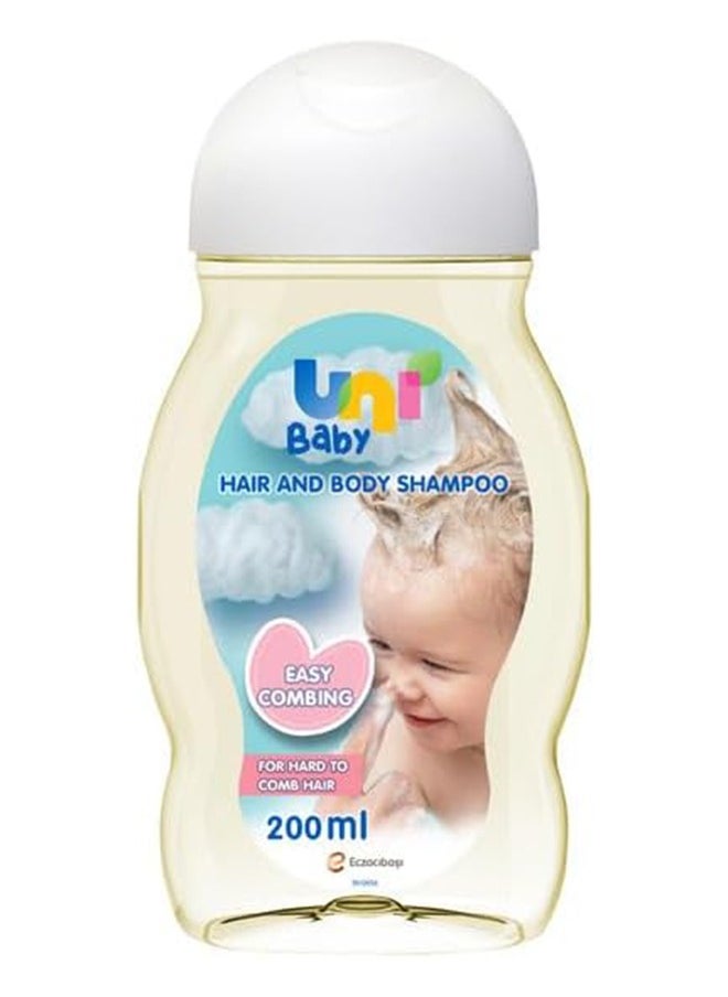 Uni baby Uni Baby Easy Combing Hair and Body Shampoo 200 ml  - Image 1