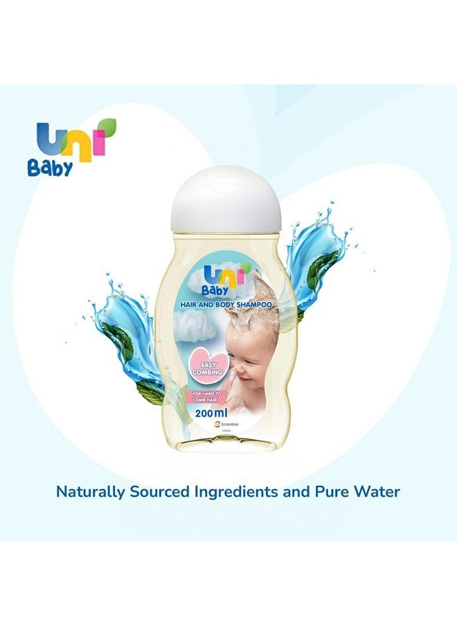 Uni baby Uni Baby Easy Combing Hair and Body Shampoo 200 ml  - Image 3