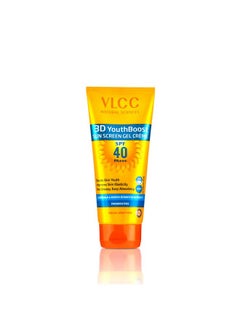 VLCC VLCC Natural SPF 40 & PA+++ Sunscreen Gel Crème | Provides Broad Spectrum Protection | Helps Enhance Youthfulness | Non Greasy | Suits All Skin Types | 3.53 Oz/100 g  - Image 1