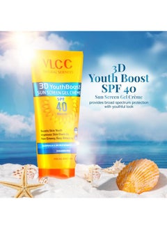 VLCC VLCC Natural SPF 40 & PA+++ Sunscreen Gel Crème | Provides Broad Spectrum Protection | Helps Enhance Youthfulness | Non Greasy | Suits All Skin Types | 3.53 Oz/100 g  - Image 3