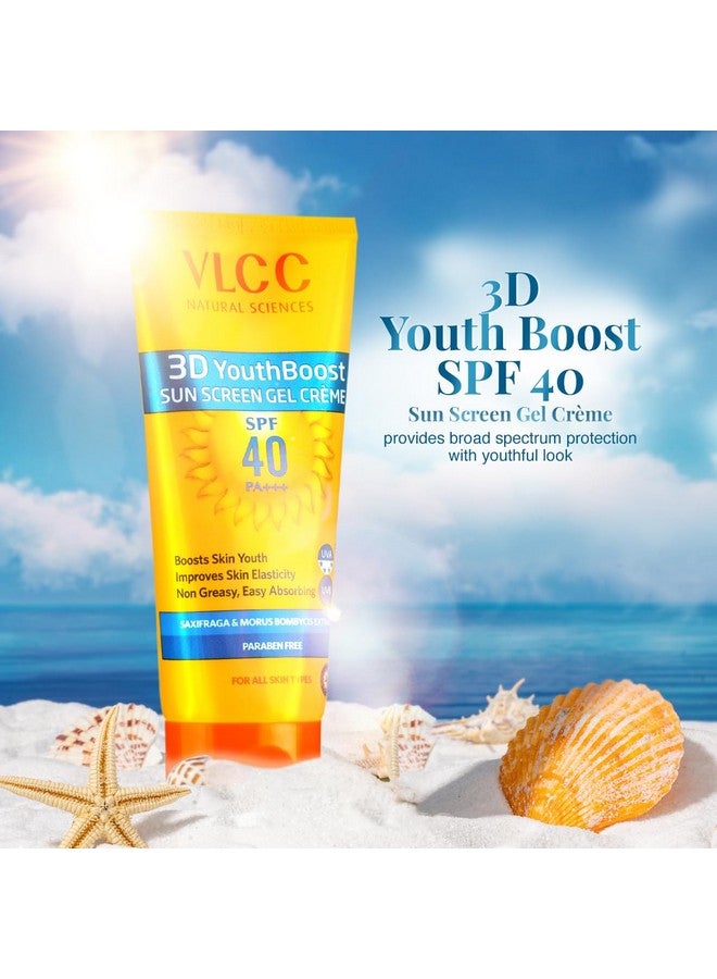 فى ال سي سي جل كريم واقي من الشمس طبيعي من VLCC بعامل حماية من الشمس 40 وPA+++ | يوفر حماية واسعة الطيف | يساعد على تعزيز شباب البشرة | غير دهني | يناسب جميع أنواع البشرة | 100 غرام/3.53 أونصة - Image 3