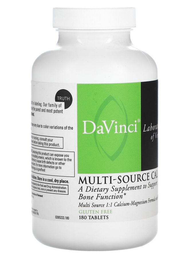 DaVinci Laboratories Multi-Source Cal Mag 180 Tablets - Image 2