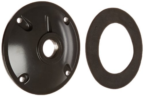 RAB Lighting XC1A Heavy Duty Weatherproof Round Cover, Aluminum, 1/2" Hole Size, 4" Diameter, Bronze - Image 2