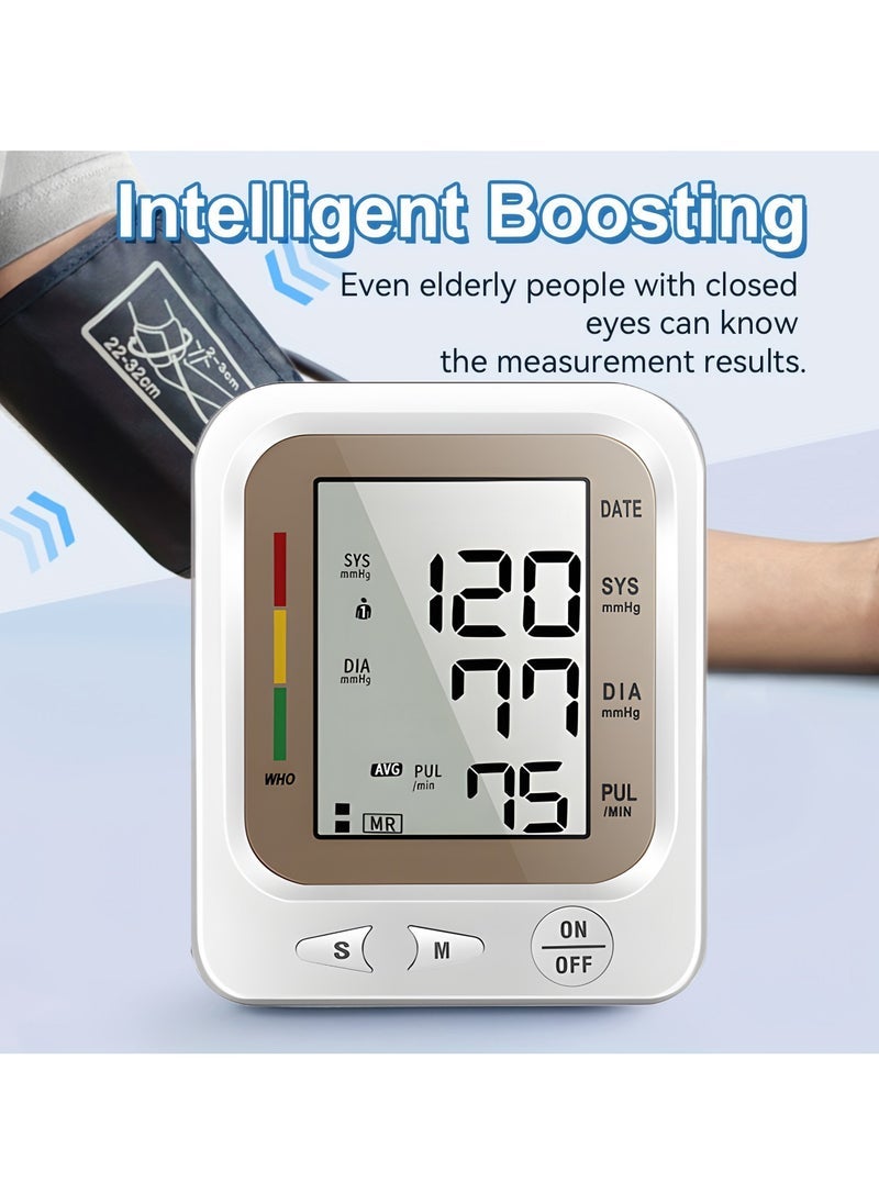 general Blood Pressure Monitor, Upper Arm Monitors for Home Use, BP Machine Sphygmomanometer with 2x99 Reading Memory, Adjustable Arm Cuff Large Display - Image 3