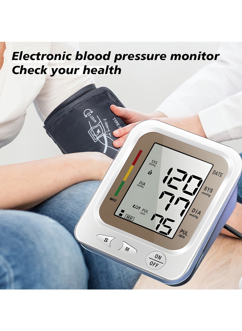 general Blood Pressure Monitor, Upper Arm Monitors for Home Use, BP Machine Sphygmomanometer with 2x99 Reading Memory, Adjustable Arm Cuff Large Display - Image 5
