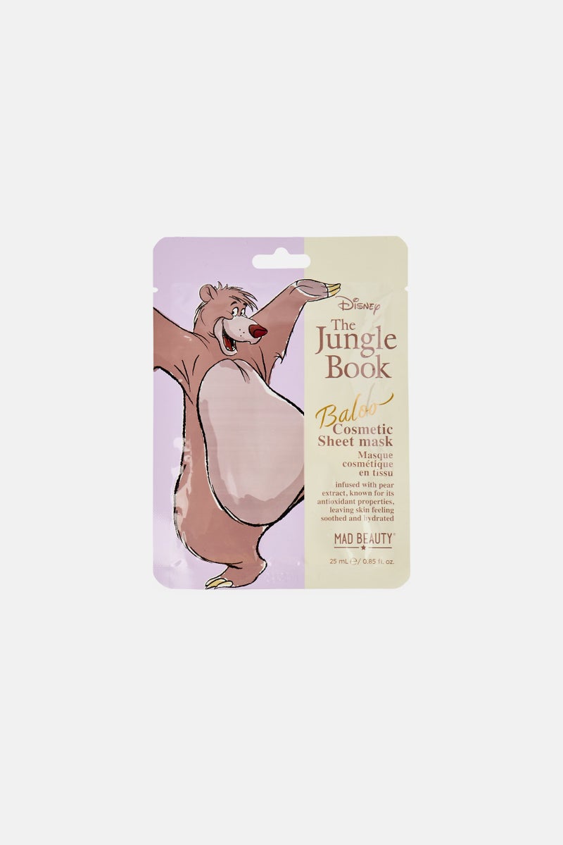 Mad Beauty قناع تجميل بالو من ديزني كتاب الأدغال برائحة الكمثرى، 25 مل - Image 1
