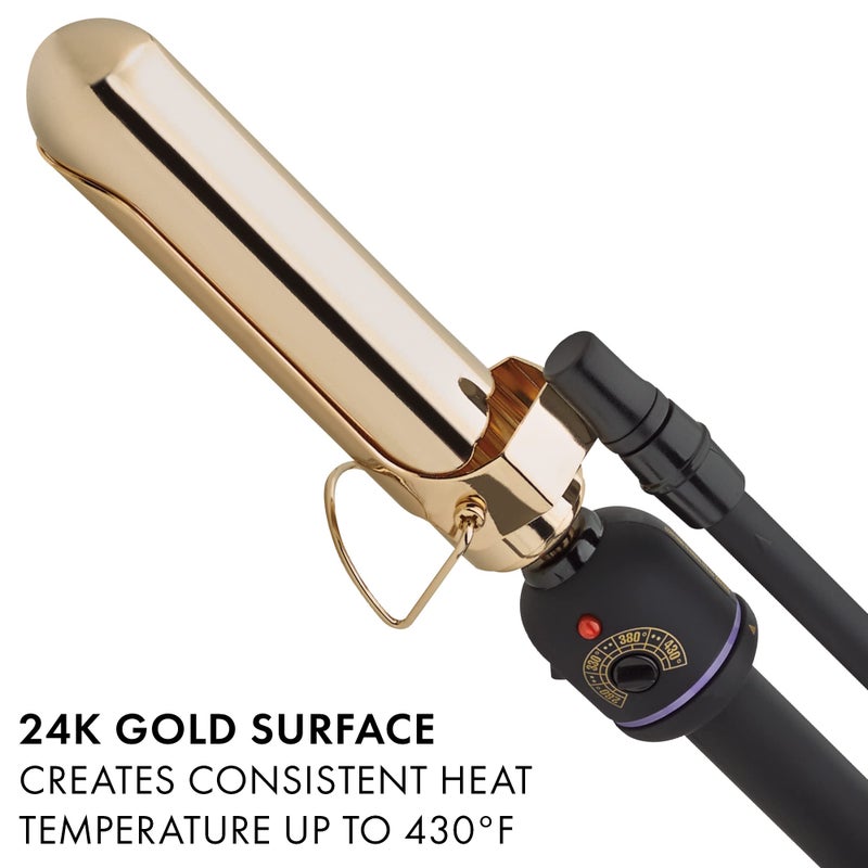 Hot Tools Pro Artist 24K Gold Marcel Iron | Long Lasting Curls, Waves (1-1/4 in) - Image 3