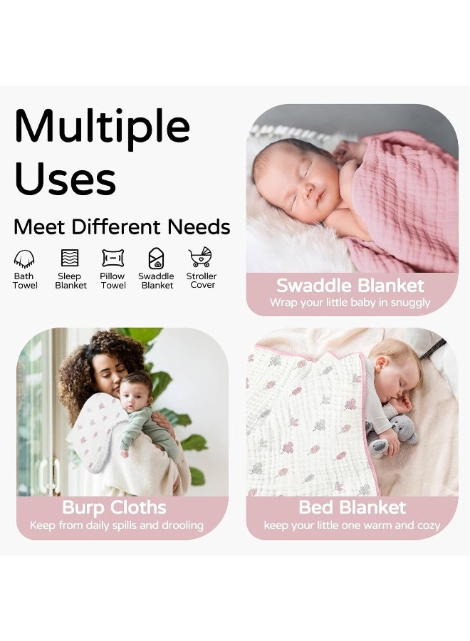 يووفوس Yoofoss Hooded Baby Towels for Newborn 2 Pack - Image 3