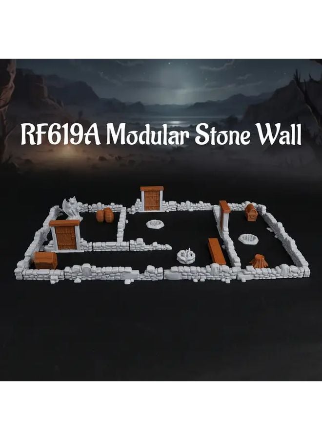 مجموعة ملحقات ألعاب الأدوار مع تماثيل تضاريس وحدات RF619C ودعائم نباتات وأشجار - Image 5