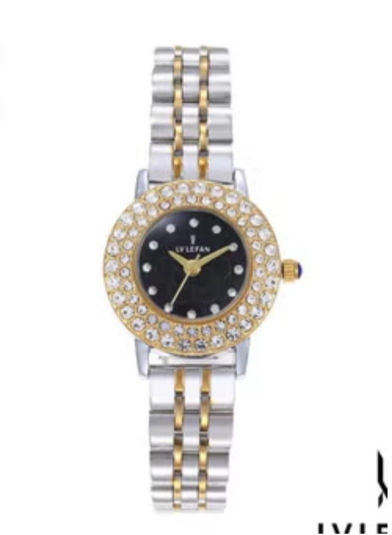 Women's watch with high quality polished stainless steel closure