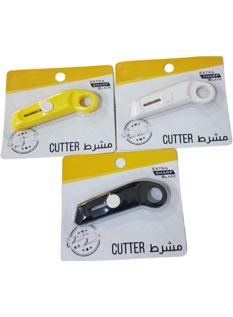Small paper and cardboard cutter, 3 pieces - Image 1