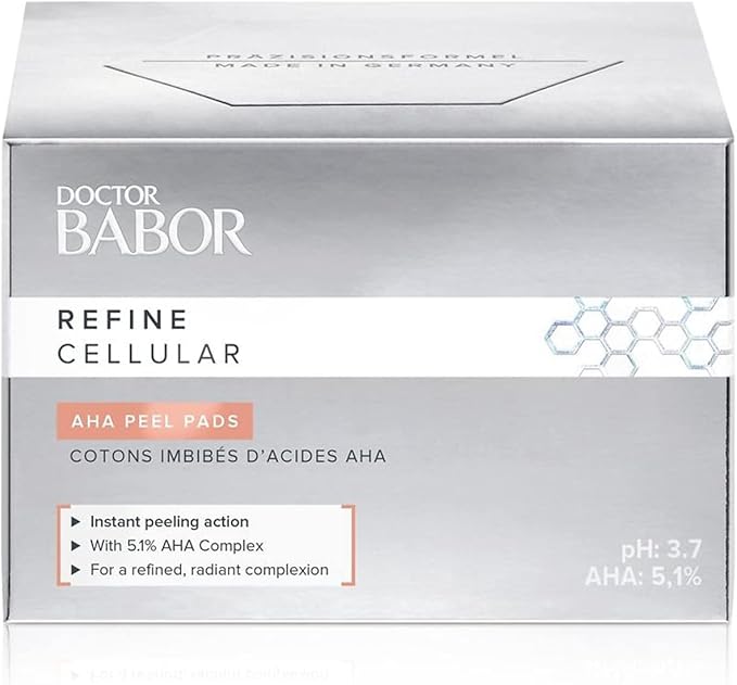 Babor DOCTOR BABOR AHA Peeling Pads for Dull Skin with Large Pores Fruit Acid Peeling Without Alcohol Vegan Formula Smoother Skin 60 Pieces - Image 2
