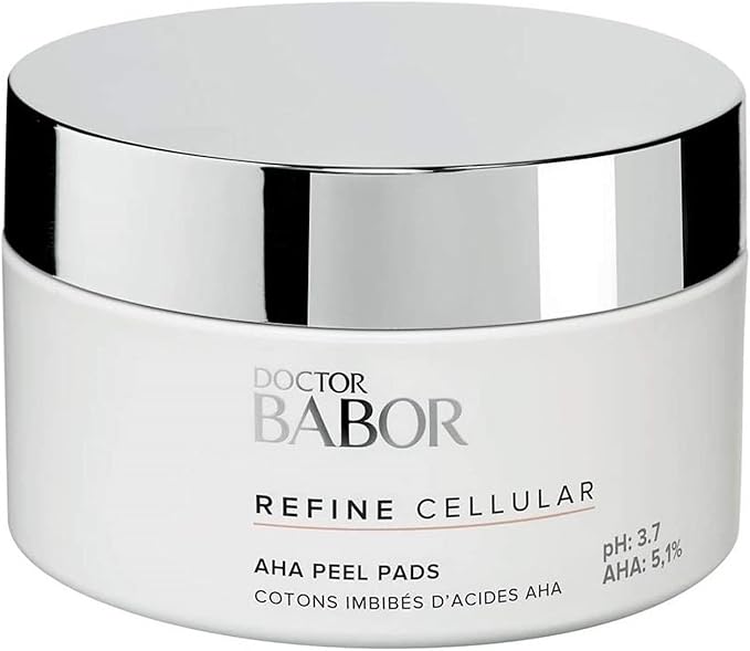 Babor DOCTOR BABOR AHA Peeling Pads for Dull Skin with Large Pores Fruit Acid Peeling Without Alcohol Vegan Formula Smoother Skin 60 Pieces - Image 1