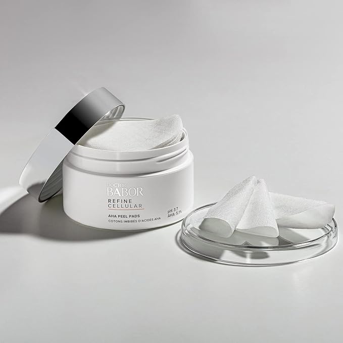 Babor DOCTOR BABOR AHA Peeling Pads for Dull Skin with Large Pores Fruit Acid Peeling Without Alcohol Vegan Formula Smoother Skin 60 Pieces - Image 3