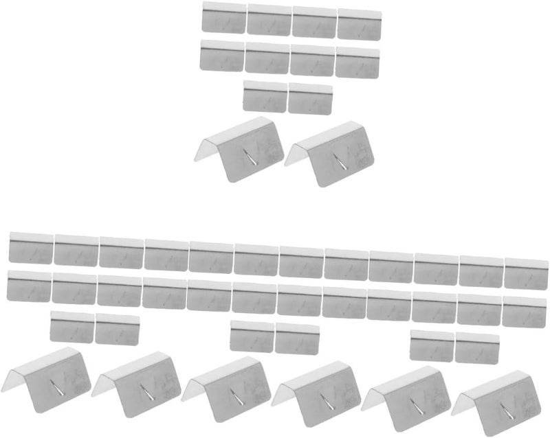 48 Pcs Grey Wind Deflector Clips for Car Windshield Easy to Install Rain and Wind Protection - Image 1