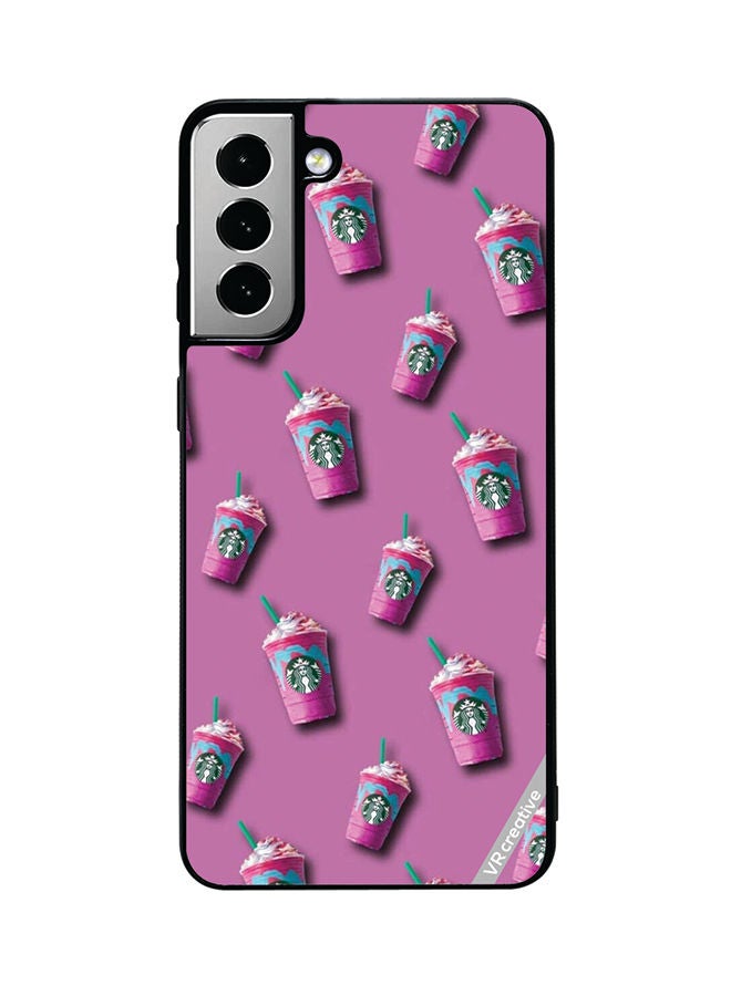 VR CREATIVE Protective Case Cover For Samsung Galaxy S21 FE 5G Starbucks Design Multicolour - Image 1