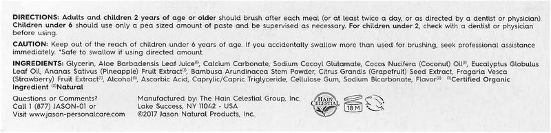 Jason Coconut Whitening Toothpaste - Image 3