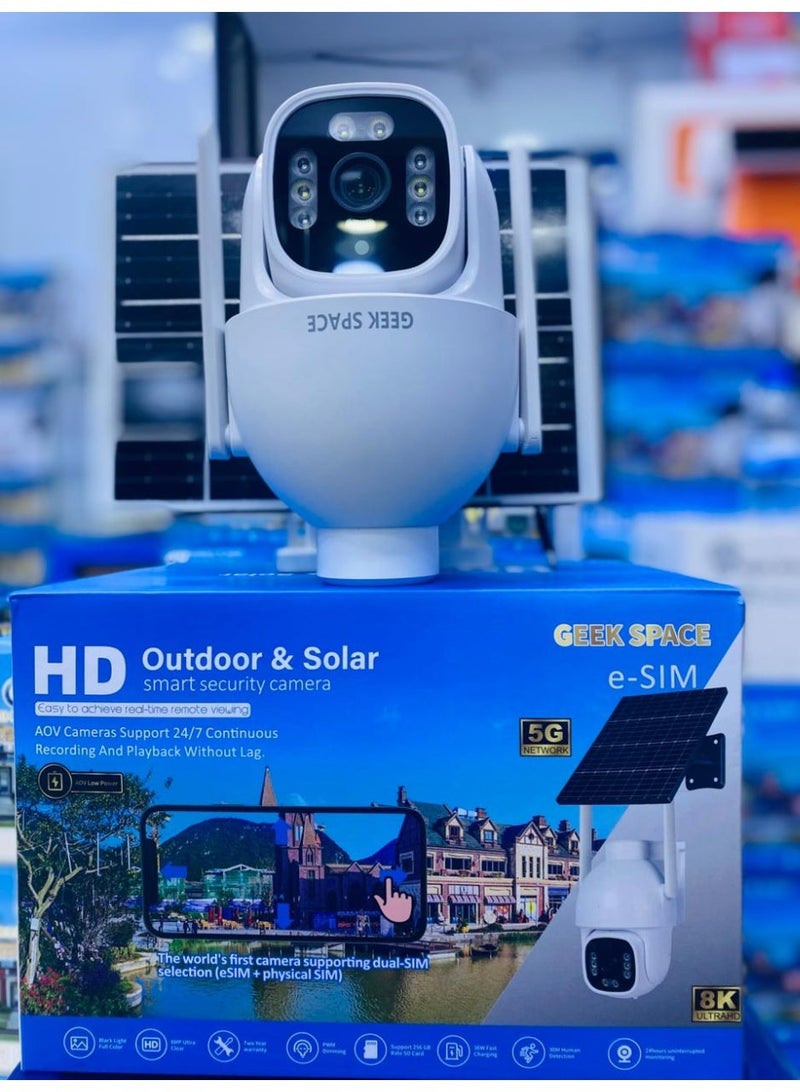 المهوس الفضاء كاميرا المراقبة الذكية AOV – دقة 8 ميجابكسل Ultra HD | eSIM + شريحة SIM | مراقبة 24/7 | ذكاء اصطناعي | صوت ثنائي الاتجاه - Image 2