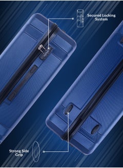 PARAJOHN Winso 2-Piece ABS Hardside Spinner Luggage Trolley Set Navy  - Image 3